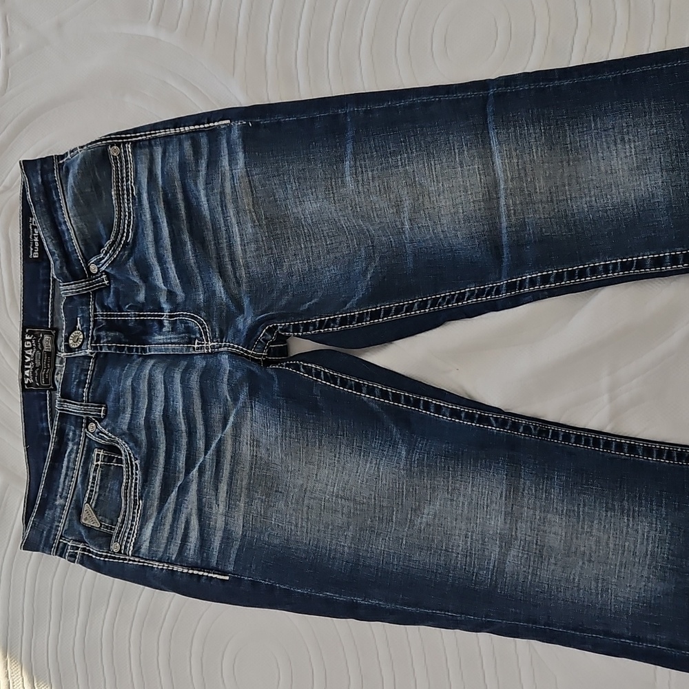 Salvage Supply Mayhem Straight Regular Fit 34 x 32 Men's Jeans